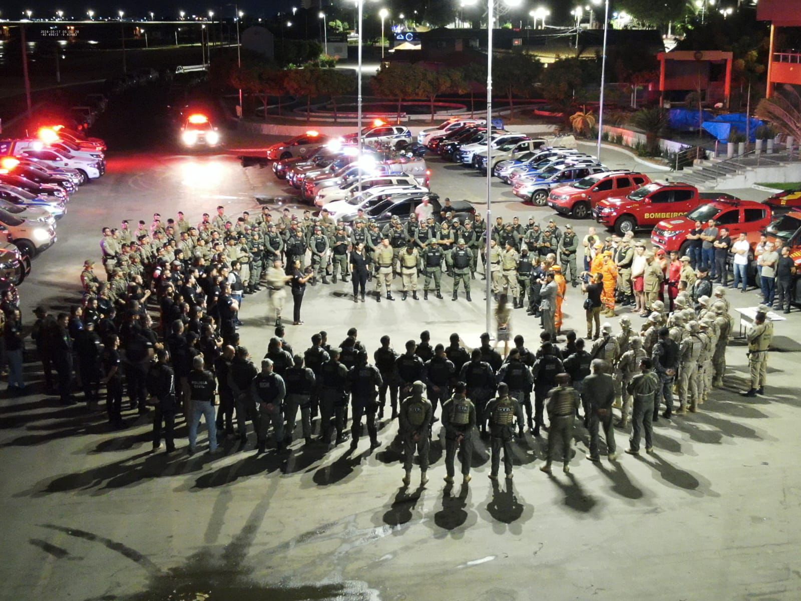 Policiais foram mobilizados para atuar no Sertão/Foto: SDS/PE Policiais foram mobilizados para atuar no Sertão/Foto: SDS/PE