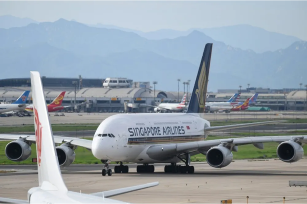 Avião da Singapore Airlines