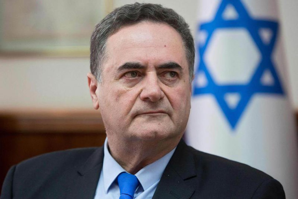 Israel Katz, ministro de relações exteriores de Israel (Crédito: AFP) Israel Katz, ministro de relações exteriores de Israel/Crédito: AFP
