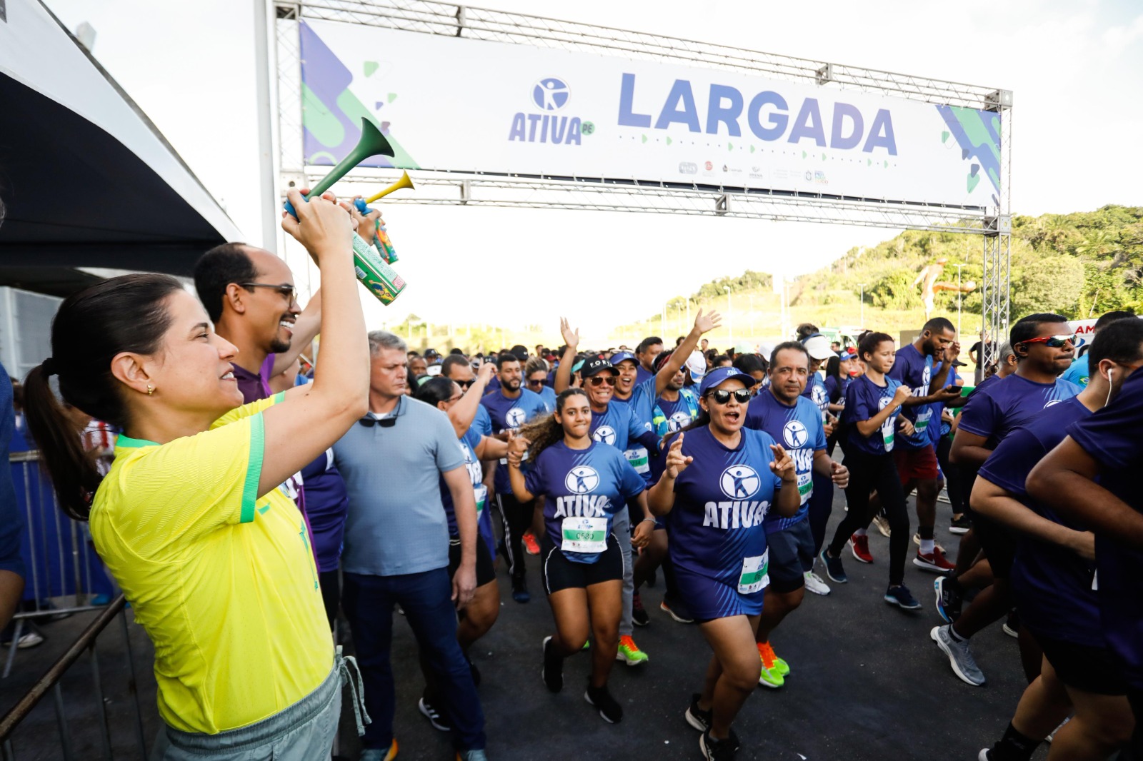 Governadora lançou programa e conferiu corrida