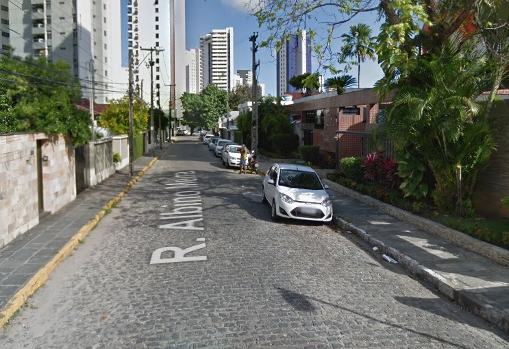 Rua Albino Meira terá interdição/Foto: Google Maps Rua Albino Meira terá interdição/Foto: Google Maps