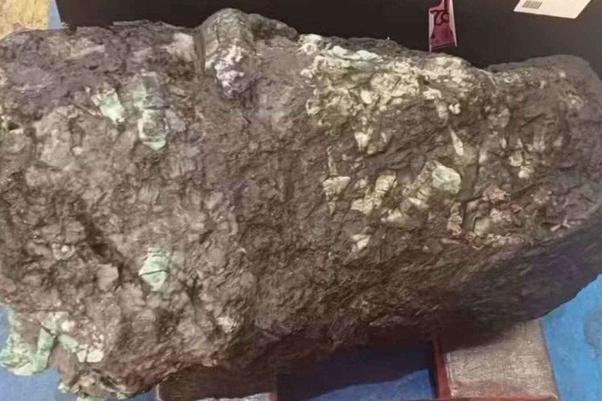 A peça, com 60cm de altura, 20cm de largura e 20 cm de profundidade, é considerada uma verdadeira obra de arte da natureza/foto: Divulgação/Receita Federal A peça, com 60cm de altura, 20cm de largura e 20 cm de profundidade, é considerada uma verdadeira obra de arte da natureza/foto: Divulgação/Receita Federal