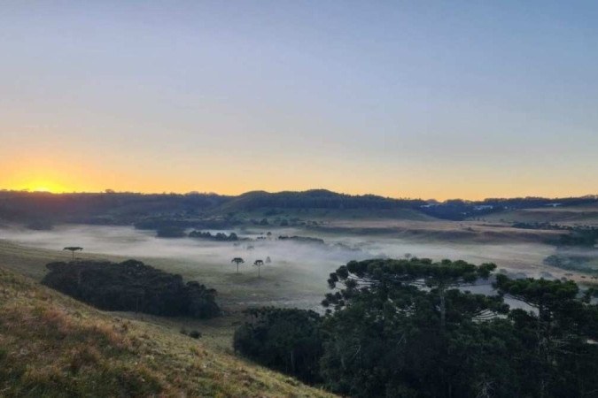 Inmet informou que moradores devem se manter vigilantes sobre riscos que possam ser inevitáveis, como perda de plantios devido a baixas temperaturas/foto: Divulgação/Epagri/Ciram