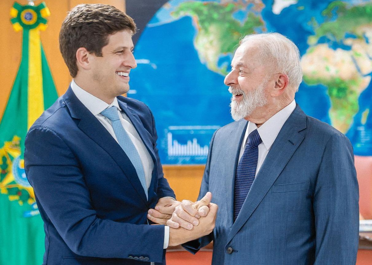 João Campos e Lula se encontraram em Brasília na quarta-feira (29)/Ricardo Stuckert/Divulgação
