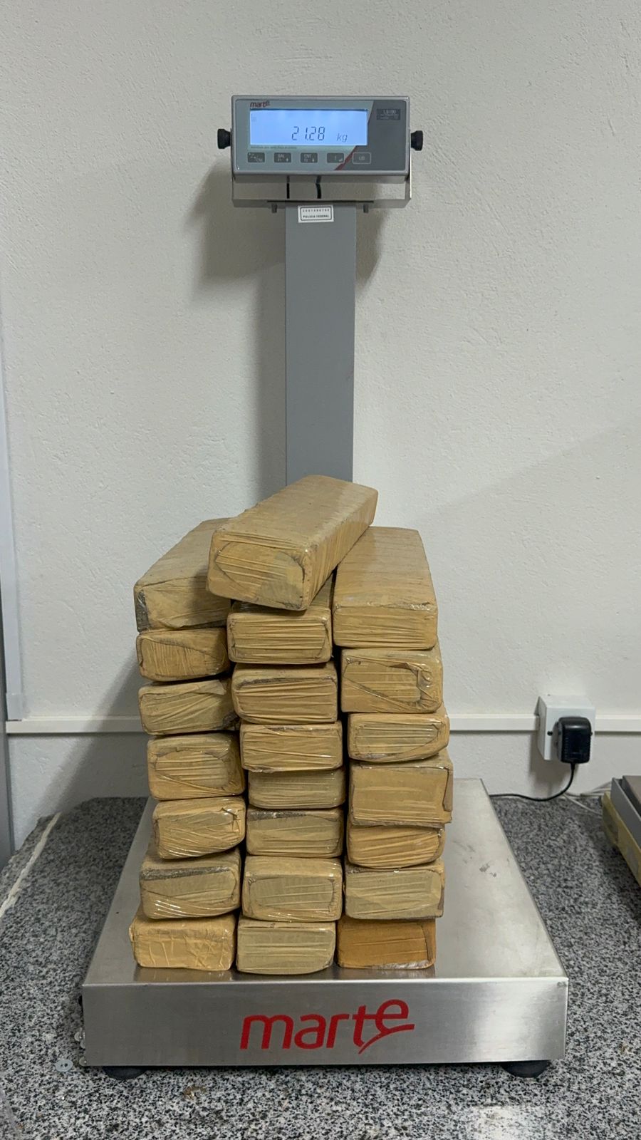Tabletes com drogas foram pesados pela PF