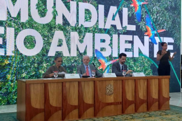 Governo apresentou um balanço das ações da gestão Lula na área ambiental e anunciou novas medidas da pasta do Meio Ambiente/Crédito: Victor Correia/CB/DA.Press