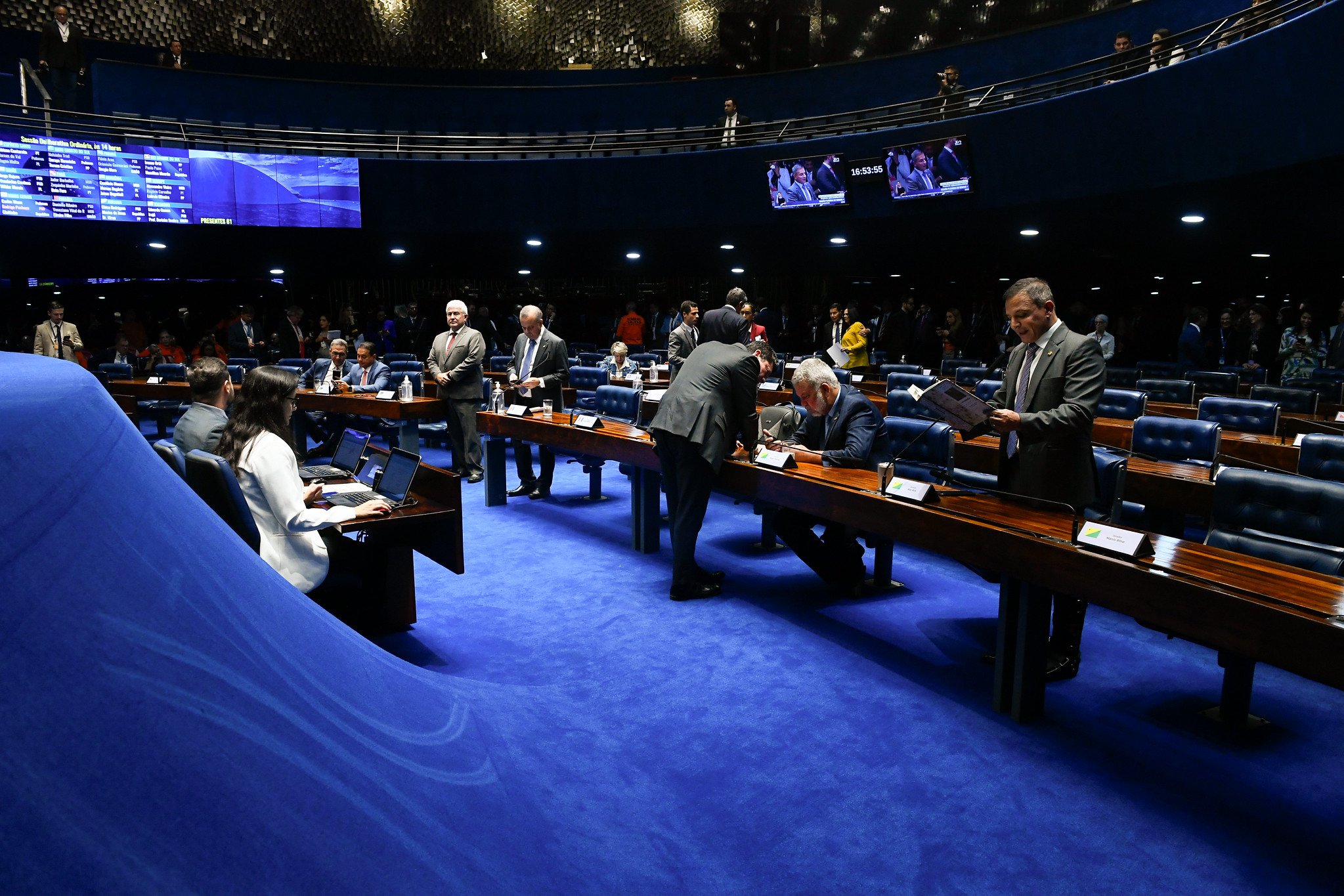 Parlamentares aprovaram um destaque governista no PL do Mover, instituindo o imposto de 20% sobre compras internacionais de até US$ 50/foto: Marcos Oliveira/Agência Senado