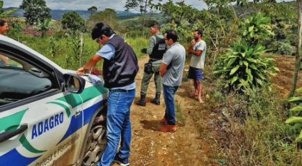 Adagro realiza fiscalização/Foto: Governo do Estado Adagro realiza fiscalização/Foto: Governo do Estado