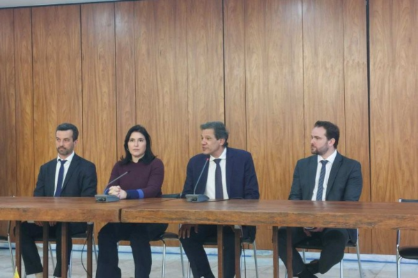 Ministros que compõem a Junta de Execução Orçamentária (JEO)/Crédito: Victor Correia/CB/D.A. Press Ministros que compõem a Junta de Execução Orçamentária (JEO)/Crédito: Victor Correia/CB/D.A. Press