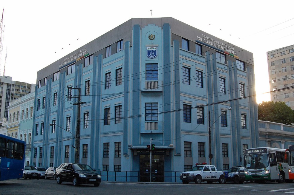 Sede da Pol&iacute;cia Civil de Pernambuco, no Centro do Recife/Foto: Arquivo