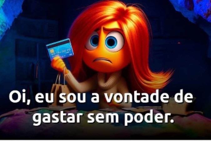 A brincadeira do banco tem como referência a animação Divertida Mente 2, que estreou na semana passada nos cinemas/foto: Reprodução/Instagram A brincadeira do banco tem como referência a animação Divertida Mente 2, que estreou na semana passada nos cinemas/foto: Reprodução/Instagram