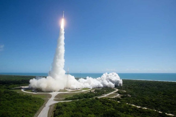 Um foguete com a espaçonave Starliner da Boeing a bordo é lançado do Complexo de Lançamento Espacial 41 na Estação da Força Espacial de Cabo Canaveral, em 5 de junho de 2024 (foto: Divulgação/Nasa/Joel Kowsky) Um foguete com a espaçonave Starliner da Boeing a bordo é lançado do Complexo de Lançamento Espacial 41 na Estação da Força Espacial de Cabo Canaveral, em 5 de junho de 2024/foto: Divulgação/Nasa/Joel Kowsky