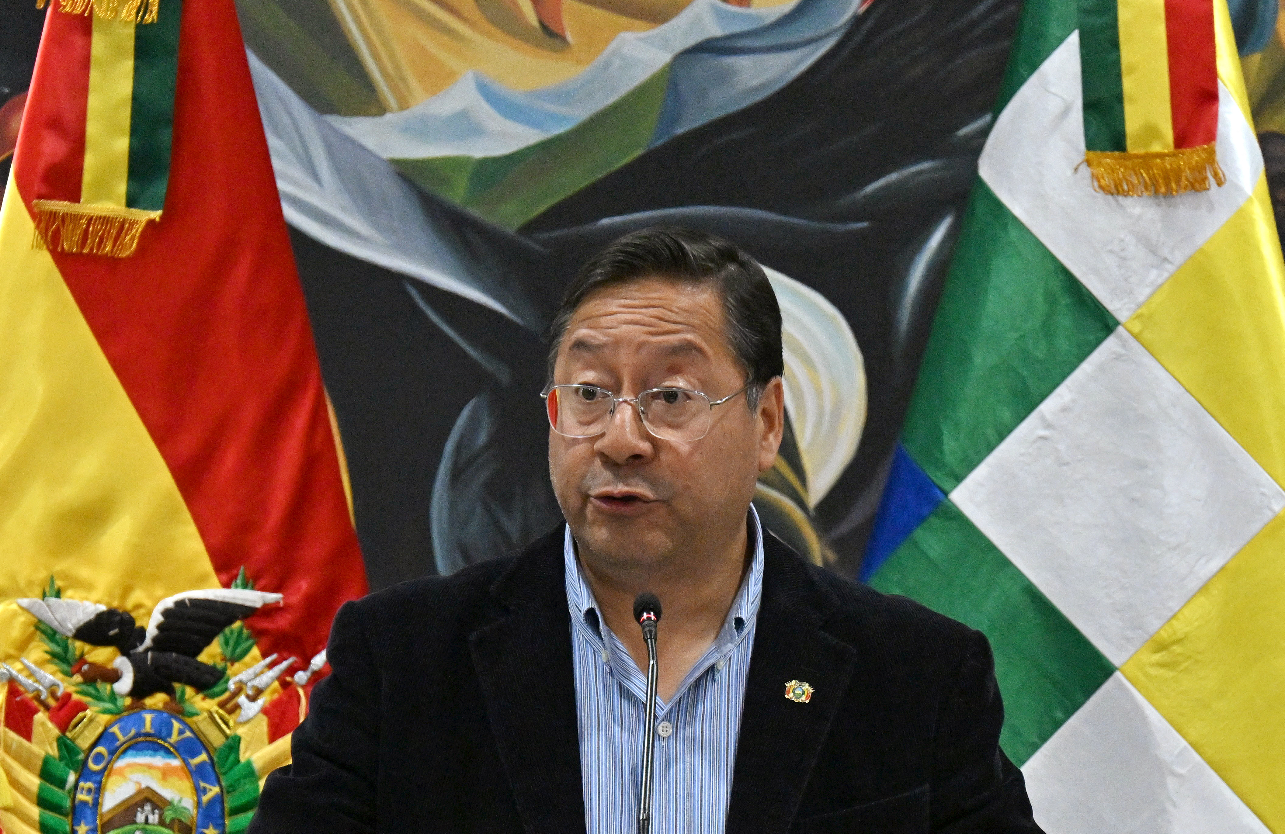 Presidente da Bolívia, Luis Arce/foto: AIZAR RALDES / AFP