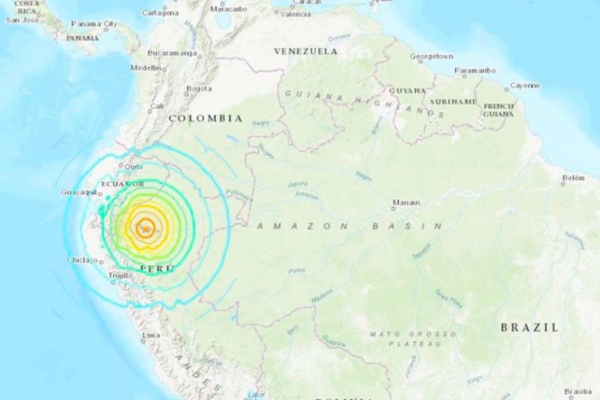 Peru está numa região sísmica propensa a sofrer com terremotos/Crédito: Reprodução/USGS