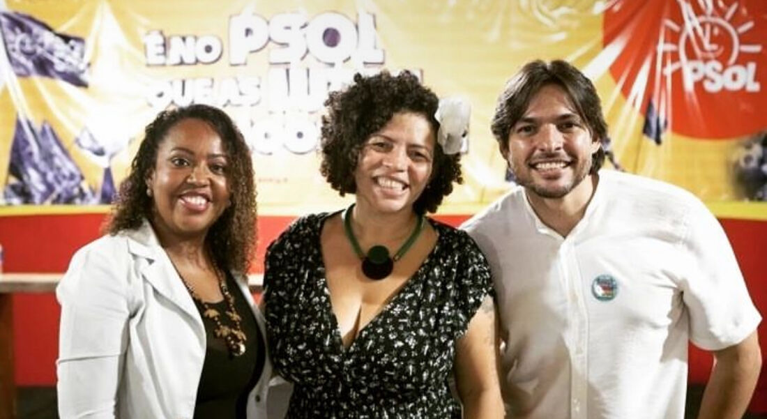 Alice Gabino (Rede), Dani Portela (PSOL) e Ricardo Gadêlha (Rede)/Reprodução/Redes sociais