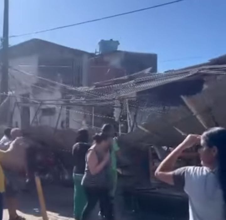 A ocorr&ecirc;ncia aconteceu na Rua Bar&atilde;o de Amaragi, no bairro de Prazeres/Foto: Reprodu&ccedil;&atilde;o/Redes Sociais