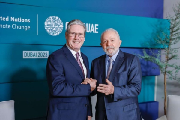 Lula e o novo premiê estiveram juntos em dezembro de 2023, durante a COP28, em Dubai/Crédito: Ricardo Stuckert