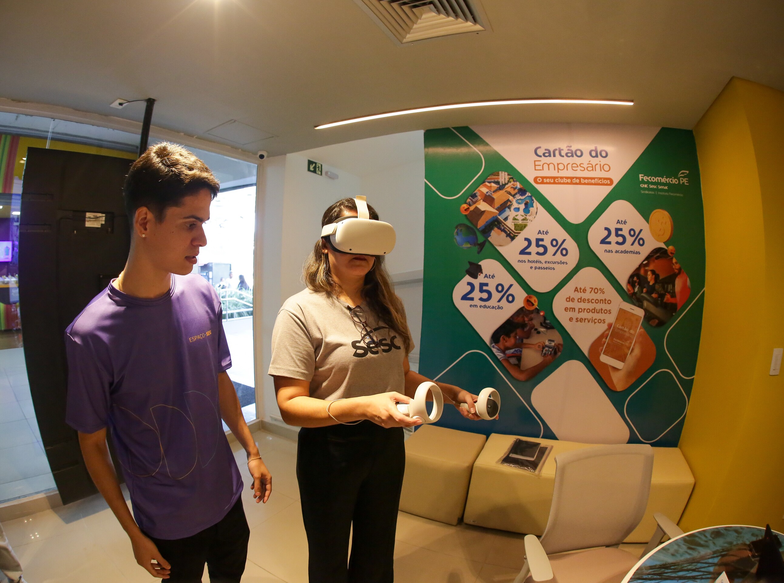 A chegada do Espaço Sesc ao Shopping Boa Vista traz comodidade à clientela, que pode ter acesso a diversas ofertas/Crédito: Maker Mídia A chegada do Espaço Sesc ao Shopping Boa Vista traz comodidade à clientela, que pode ter acesso a diversas ofertas/Crédito: Maker Mídia