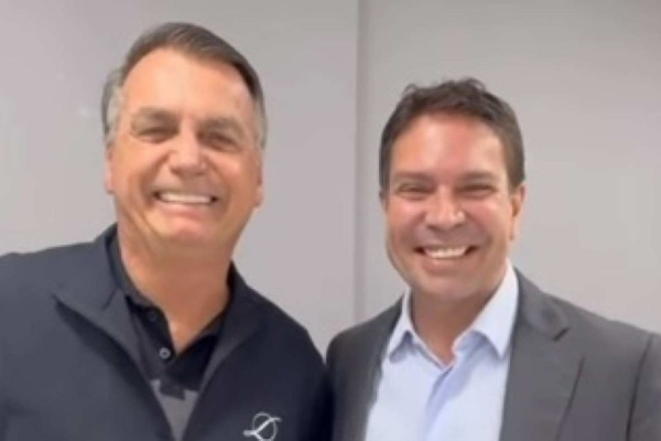 No vídeo, Bolsonaro e Ramagem convocam apoiadores para atos na quinta (18) e na sexta-feira (19), em localidades do Rio/Crédito: Reprodução/Instagram @flaviobolsonaro