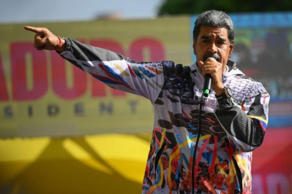 A comunidade internacional observa as eleições deste ano com a desconfiança de que Maduro não assegure votações livres e democráticas/Crédito: Federico PARRA / AFP A comunidade internacional observa as eleições deste ano com a desconfiança de que Maduro não assegure votações livres e democráticas/Crédito: Federico PARRA / AFP