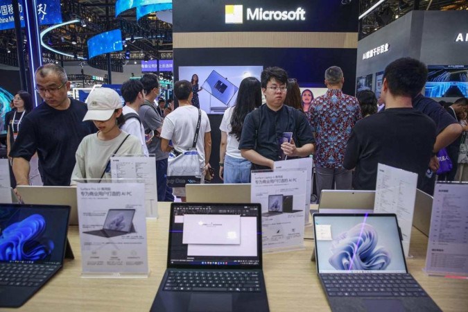 /Segundo a Microsoft, os computadores afetados pelo apagão representam 1% do total de máquinas produzidas pela empresa - (crédito: AFP) /Segundo a Microsoft, os computadores afetados pelo apagão representam 1% do total de máquinas produzidas pela empresa - (crédito: AFP)