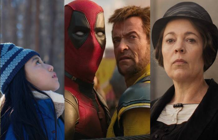 /'O mal não existe', 'Deadpool & Wolverine' e 'Pequenas cartas obscenas', da esqueda para a direita. Divulgação /'O mal não existe', 'Deadpool & Wolverine' e 'Pequenas cartas obscenas', da esqueda para a direita. Divulgação