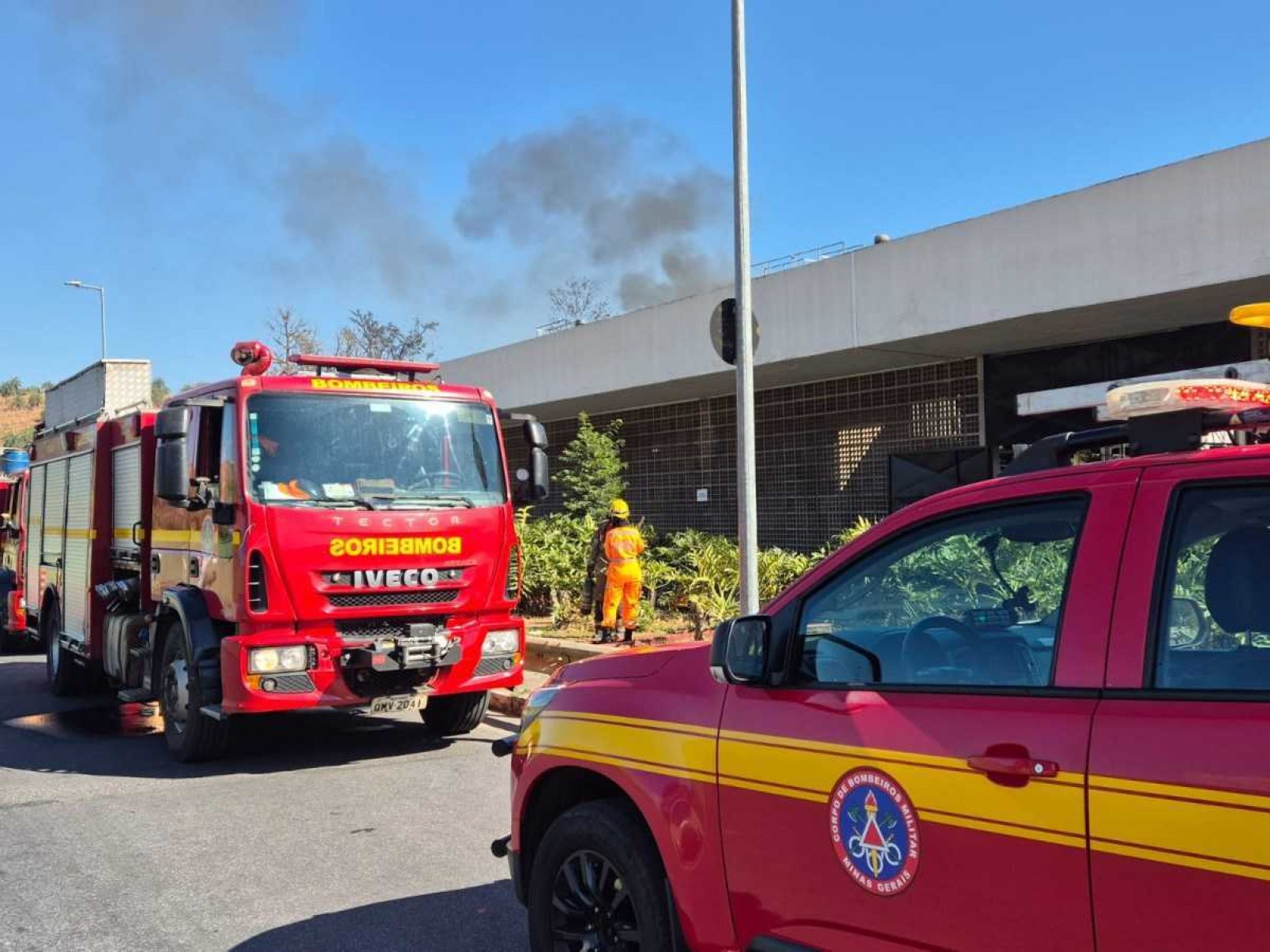 Incêndio na Cidade Administrativa mobiliza CBMMG nesta quinta