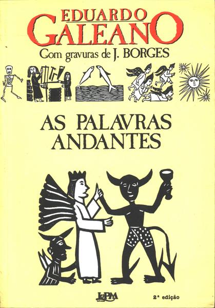 Xilogravura de J. Borges na capa de As Palavras Andantes