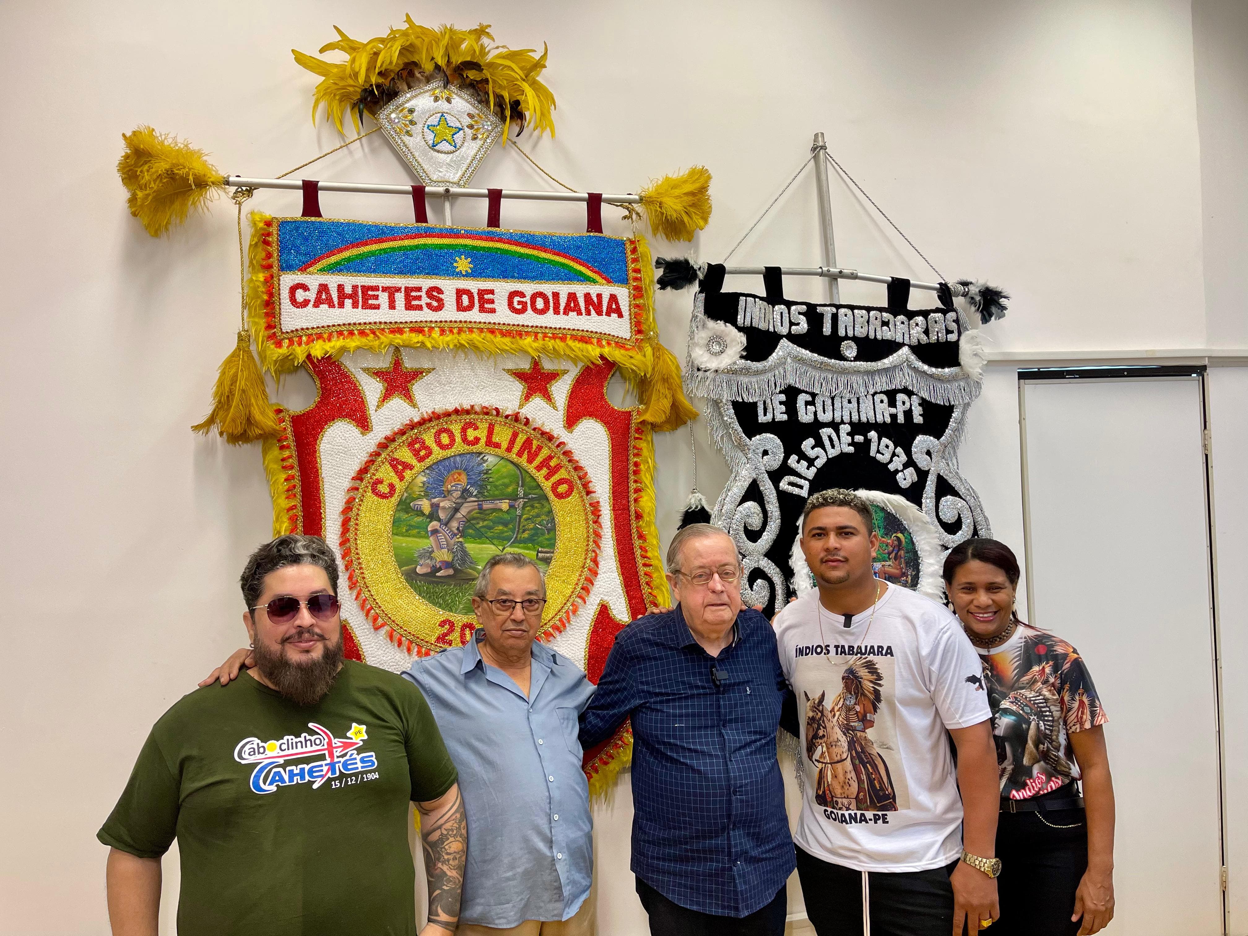 Caboclos Cahetés e os Índios Tabajaras de Goiana foram eleitos entre os dez novos Patrimônios Vivos de Pernambuco/Foto: Wanderson Vinícius/Secom/Prefeitura de Goiana Caboclos Cahetés e os Índios Tabajaras de Goiana foram eleitos entre os dez novos Patrimônios Vivos de Pernambuco/Foto: Wanderson Vinícius/Secom/Prefeitura de Goiana