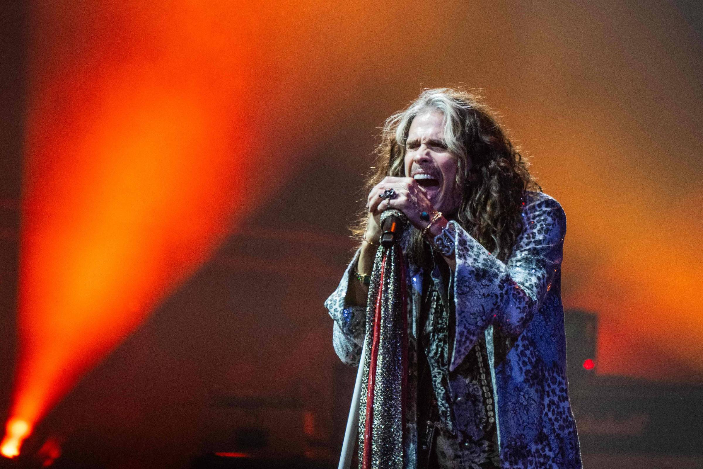 Steven Tyles, vocalista do Aerosmith/Foto: AFP Steven Tyles, vocalista do Aerosmith/Foto: AFP