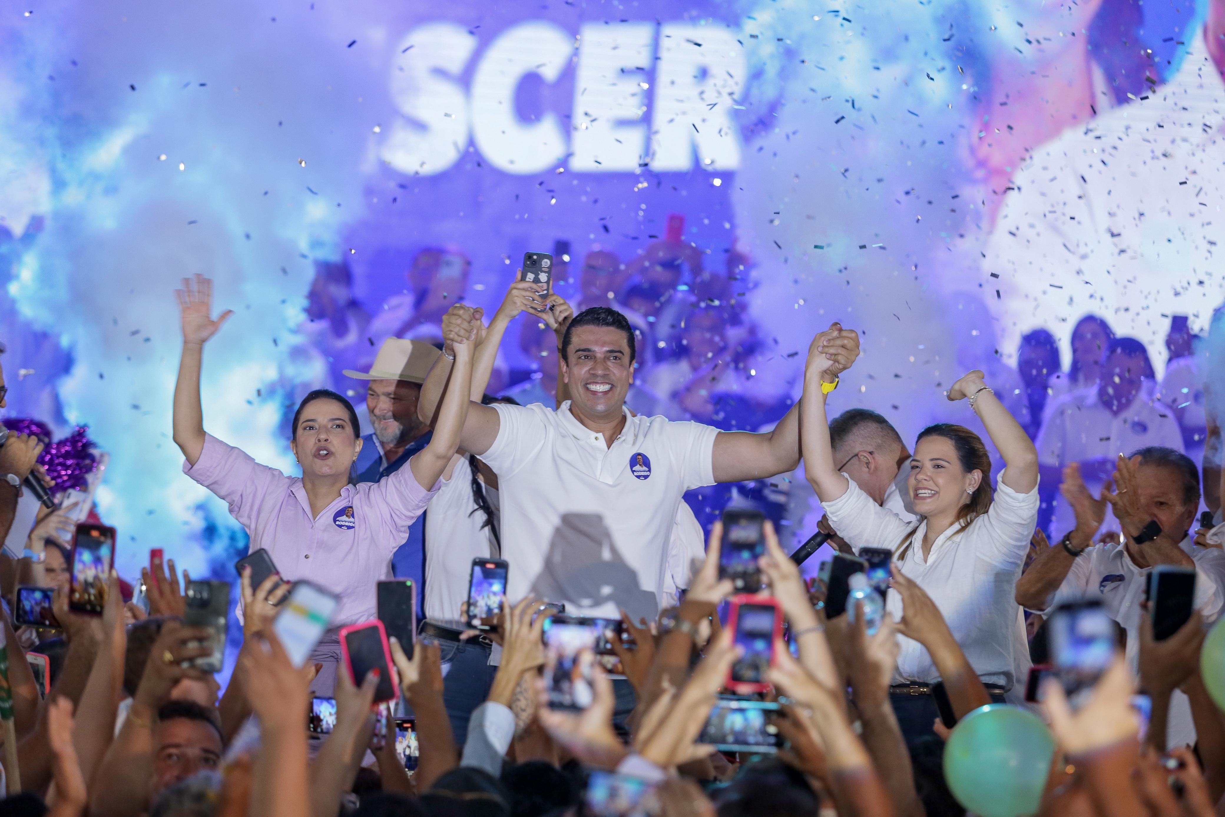 No discurso, Pinheiro afirmou que, quando Raquel assumiu a Prefeitura, em 2017, encontrou muitos problemas./Foto: Rafael Vieira/DP