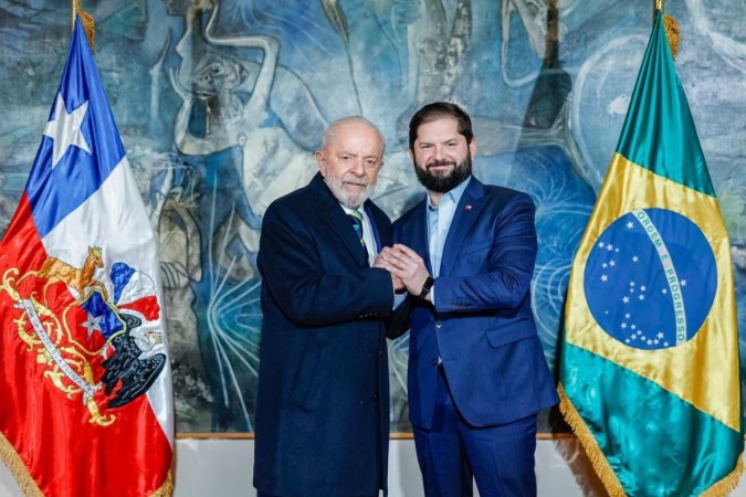 O presidente Lula esteve nesta segunda-feira (05/08) com o presidente do Chile, Gabriel Boric, para uma reunião bilateral/foto: Ricardo Stuckert O presidente Lula esteve nesta segunda-feira (05/08) com o presidente do Chile, Gabriel Boric, para uma reunião bilateral/foto: Ricardo Stuckert