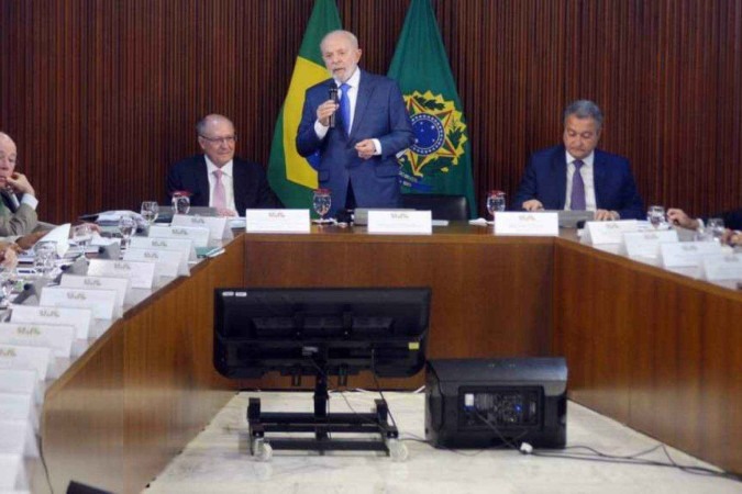 Lula convocou os chefes de todas as pastas para o encontro, no Palácio do Planalto/foto: Ed Alves/CB/DA.Press