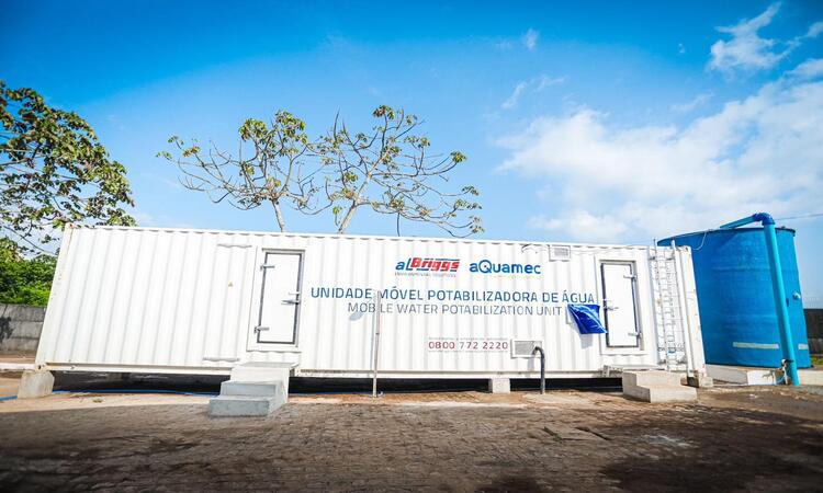 Com investimento de R$ 11 milhões, o equipamento vai possibilitar um aumento de 25% na oferta de água para as cidades de Carpina e Paudalho/Foto: Janaína Pepeu/Secom