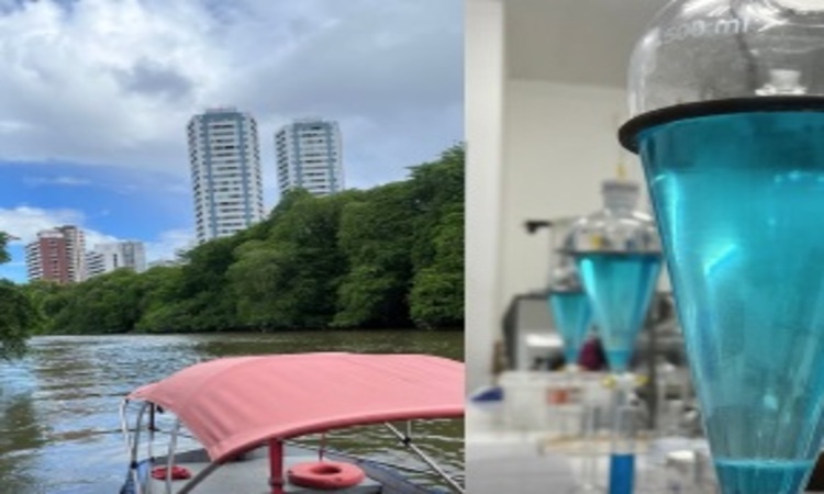 A presença de grandes quantidades de surfactantes em ambientes como rios e estuários dá origem a problemas ambientais por alterar os níveis de oxigênio da água/Foto: Divulgação/UFPE