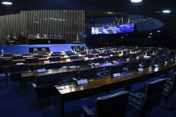 Plenário do Senado: votações relevantes mesmo em regime semipresencial/Crédito: Jefferson Rudy/Agência Senado