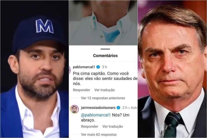 Pablo Marçal e Jair Bolsonaro discutiram publicamente nas redes sociais/foto: Reprodução/Instagram Pablo Marçal e Jair Bolsonaro discutiram publicamente nas redes sociais/foto: Reprodução/Instagram