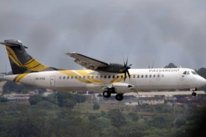 O voo 2283, operado por um ATR 72 da Voepass, decolou às 11h50 de Cascavel (PR) e pousaria às 13h45/foto: Ed Alves/CB/D.A Press O voo 2283, operado por um ATR 72 da Voepass, decolou às 11h50 de Cascavel (PR) e pousaria às 13h45/foto: Ed Alves/CB/D.A Press
