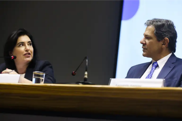 Simone Tebet (Ministra do Planejamento) e Fernando Haddad (Ministro da Fazenda)/Crédito: Valter Campanato/Agência Brasil Simone Tebet (Ministra do Planejamento) e Fernando Haddad (Ministro da Fazenda)/Crédito: Valter Campanato/Agência Brasil