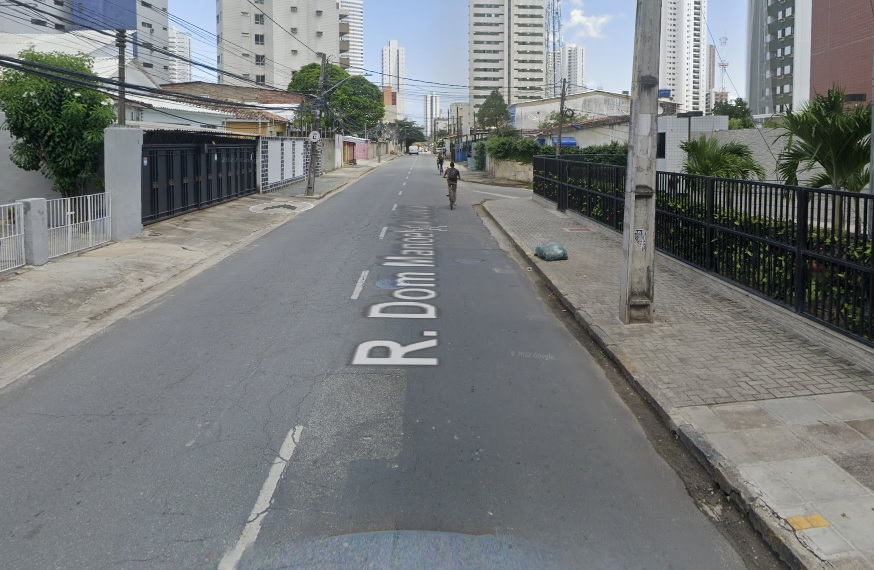 Rua Dom Manoel da Costa terá obra/Foto: Google Maps Rua Dom Manoel da Costa terá obra/Foto: Google Maps