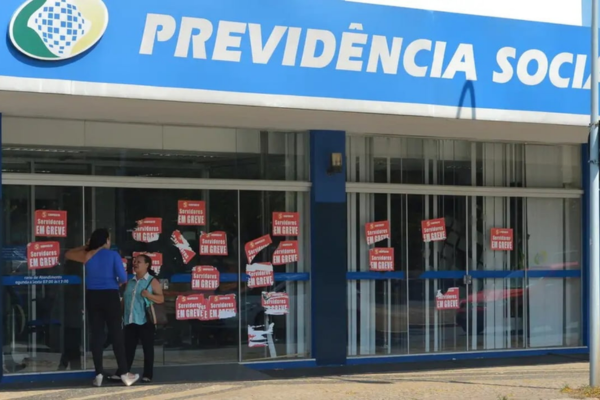 Uma das agências do INSS que estavam de greve durante esse período/Crédito: Agência Brasil