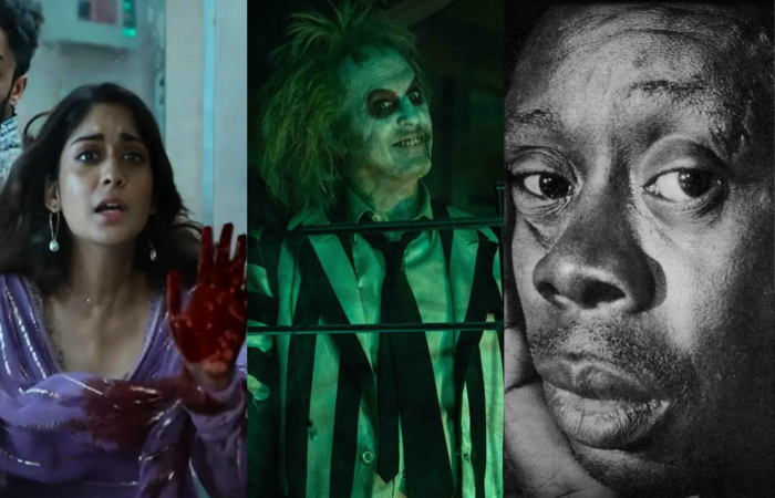/'Kill: Massacre no trem', 'Os fantasmas ainda se divertem: Beetlejuice Beetlejuice' e 'Othelo, o grande', da esquerda para a direita. Divulgação /'Kill: Massacre no trem', 'Os fantasmas ainda se divertem: Beetlejuice Beetlejuice' e 'Othelo, o grande', da esquerda para a direita. Divulgação