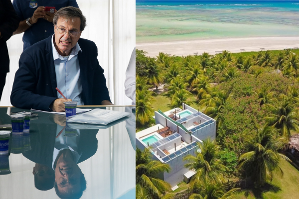 Candidato à prefeitura do Recife, Gilson Machado (PL) e o sua pousada de luxo em Alagoas/Créditos: Rafael Vieira / DP / Booking Candidato à prefeitura do Recife, Gilson Machado (PL) e o sua pousada de luxo em Alagoas/Créditos: Rafael Vieira / DP / Booking