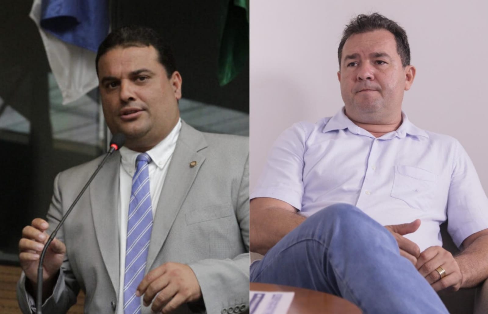 Vereador Davi Muniz e ex-prefeito de Paulista Júnior Matuto/Reprodução (esq.) // Rafael Vieira/DP Foto (dir.)