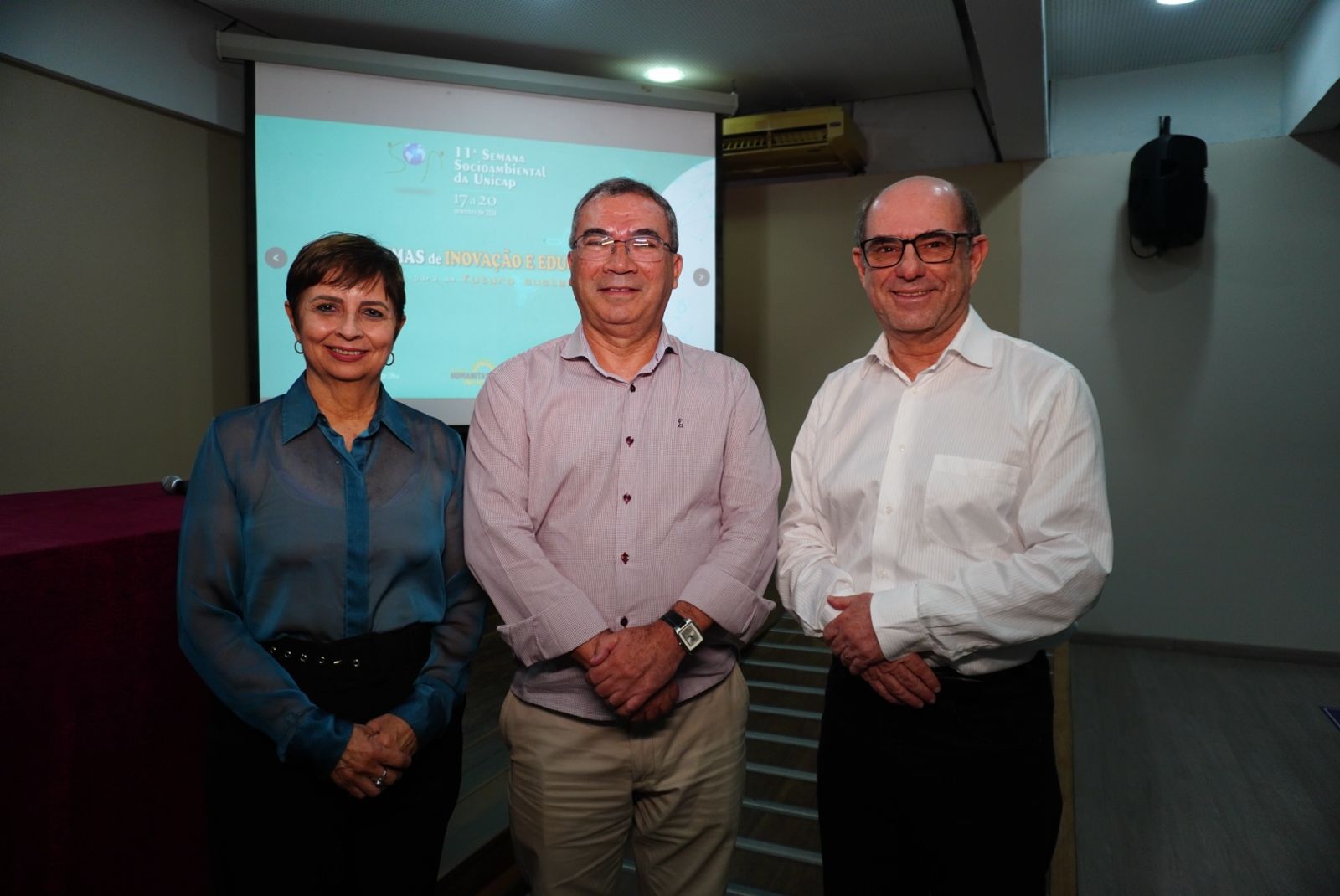 Cynthia Suassuna, Padre Lúcio Flávio Cirne e Fábio Pedroso coordenam o evento, que terá programação diversificada/Francisco Silva/DP