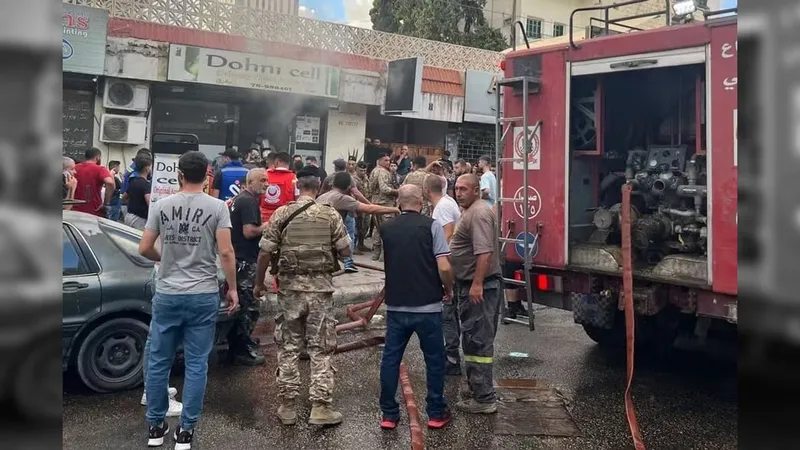 As agências internacionais informaram que as explosões de hoje decorreram, sobretudo nos redutos do Hezbollah, nos subúrbios no sul de Beirute/foto: Mahmoud ZAYYAT / AFP As agências internacionais informaram que as explosões de hoje decorreram, sobretudo nos redutos do Hezbollah, nos subúrbios no sul de Beirute/foto: Mahmoud ZAYYAT / AFP