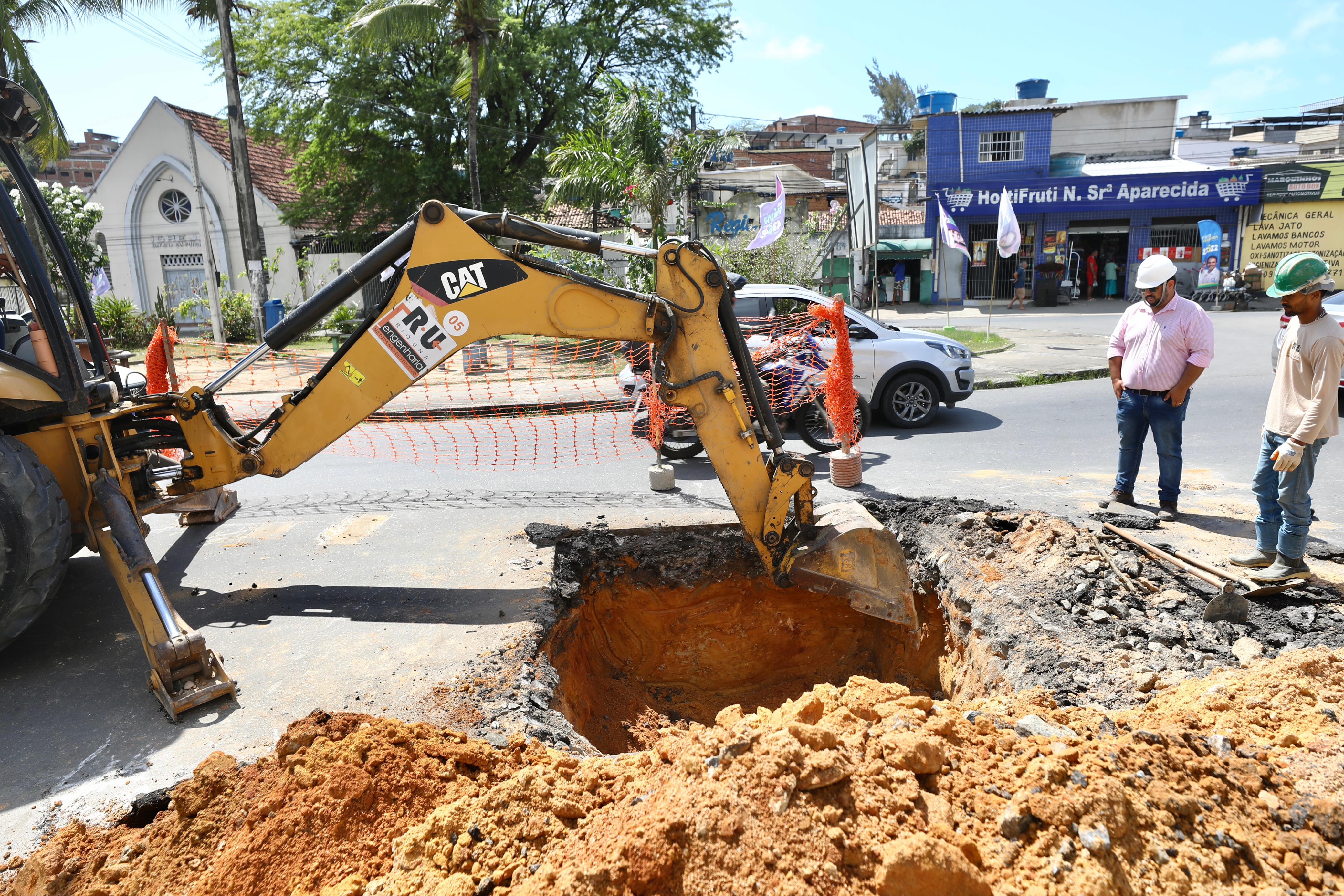 Obra começou na Avenida Beberibe/Foto: Prefeitura do Recife Obra começou na Avenida Beberibe/Foto: Prefeitura do Recife