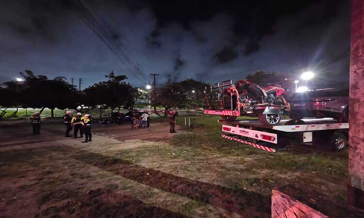 Segundo a PM, a ação foi realizada na Avenida Norte, na Macaxeira, em parceria com a Autarquia de Trânsito e Transporte Urbano (CTTU)/Foto: Divulgação/PMPE Segundo a PM, a ação foi realizada na Avenida Norte, na Macaxeira, em parceria com a Autarquia de Trânsito e Transporte Urbano (CTTU)/Foto: Divulgação/PMPE