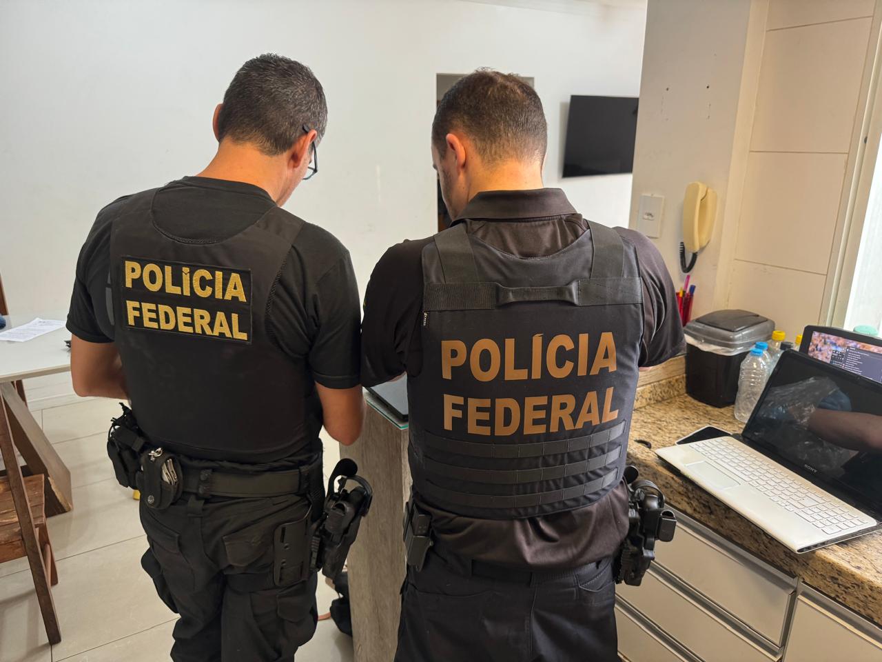 Agentes cumpriram mandados nesta quarta (25)/Foto: PF Agentes cumpriram mandados nesta quarta (25)/Foto: PF