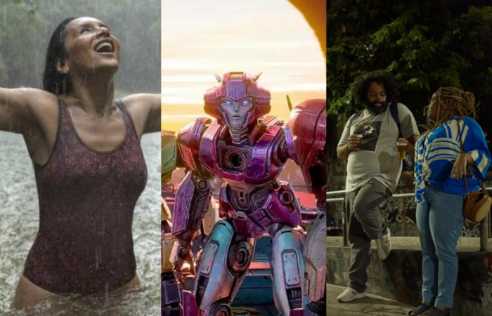 /'Pasárgada', 'Transformers: O início' e 'O dia que te conheci', da esquerda para a direita. Divulgação /'Pasárgada', 'Transformers: O início' e 'O dia que te conheci', da esquerda para a direita. Divulgação